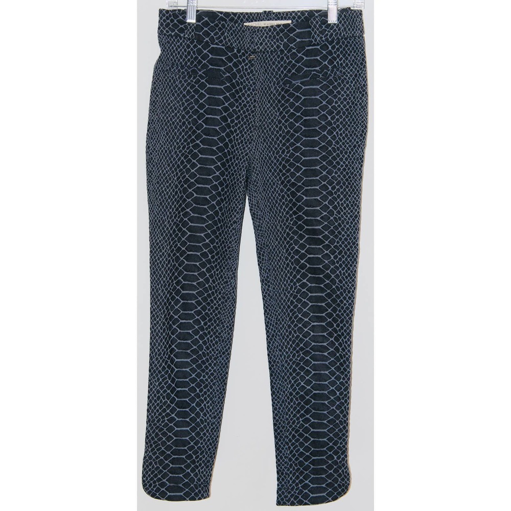Women's RACHEL Rachel Roy Colored Classic Fit Cropped Pants Blue Trousers Size 2